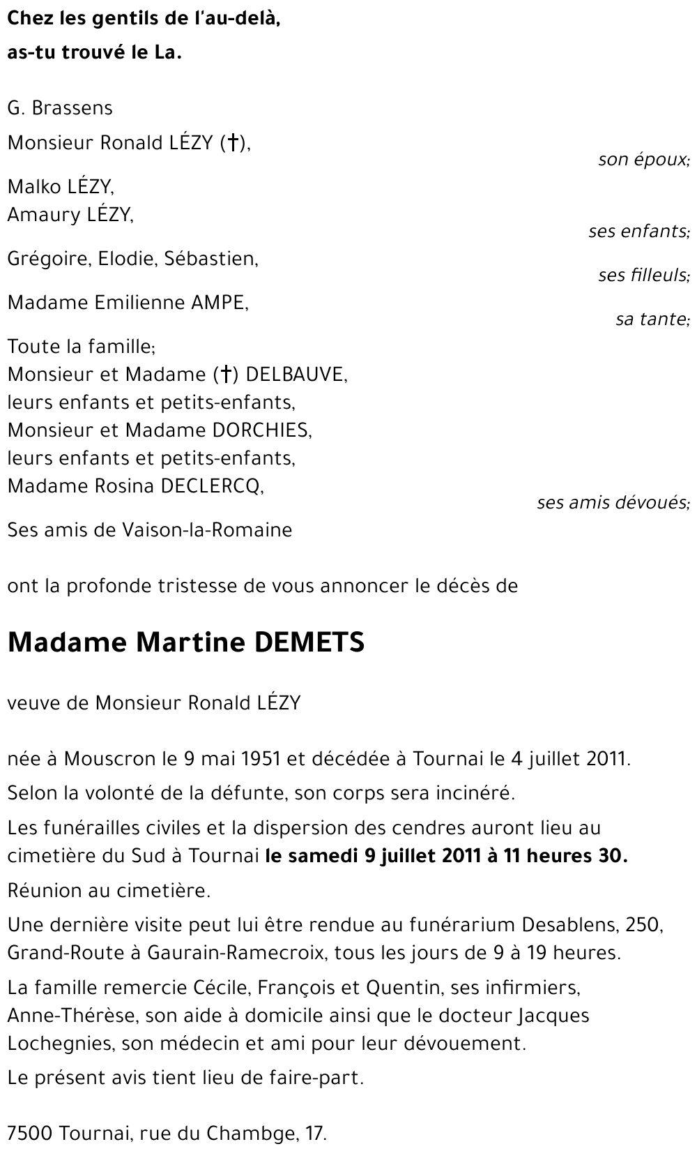 Martine DEMETS