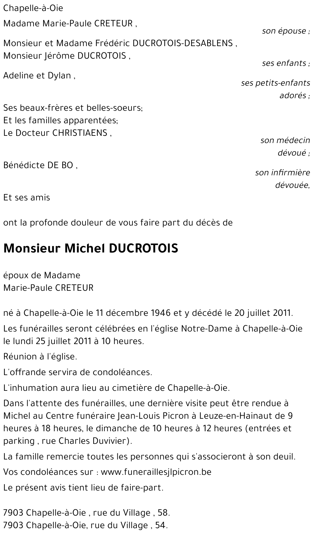 Michel DUCROTOIS