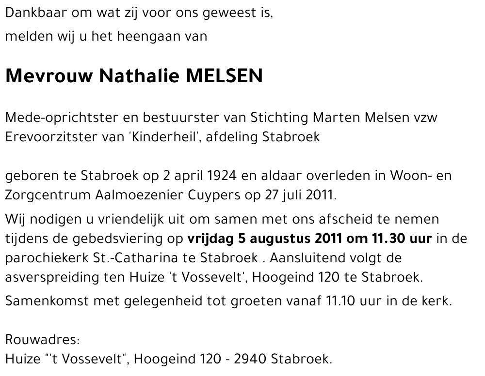 Nathalie MELSEN