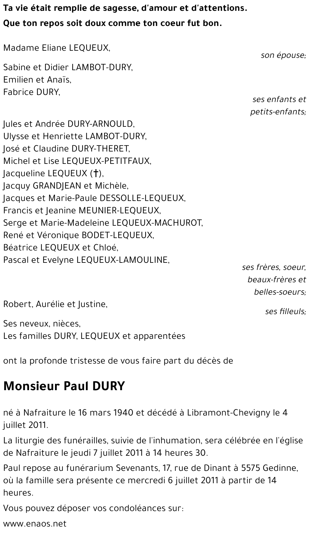 Paul DURY