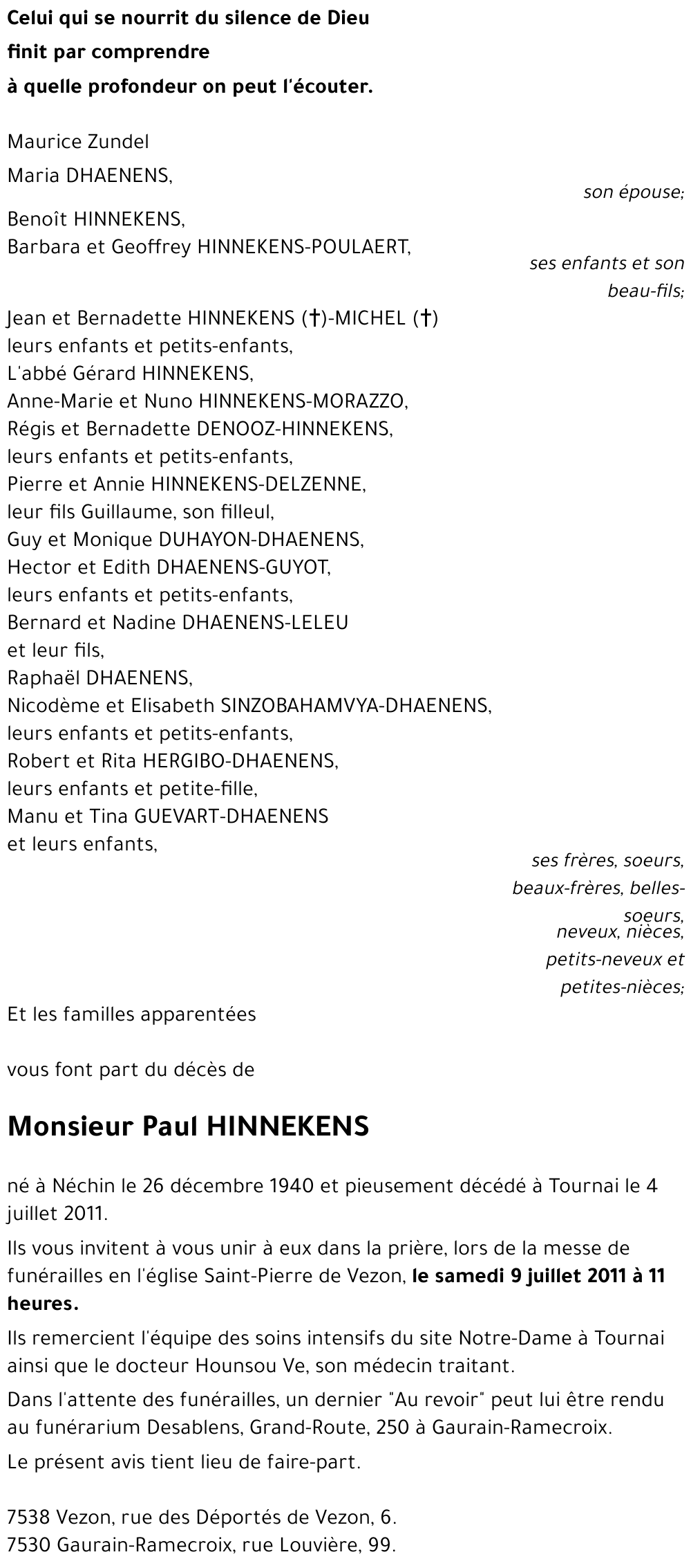 Paul HINNEKENS