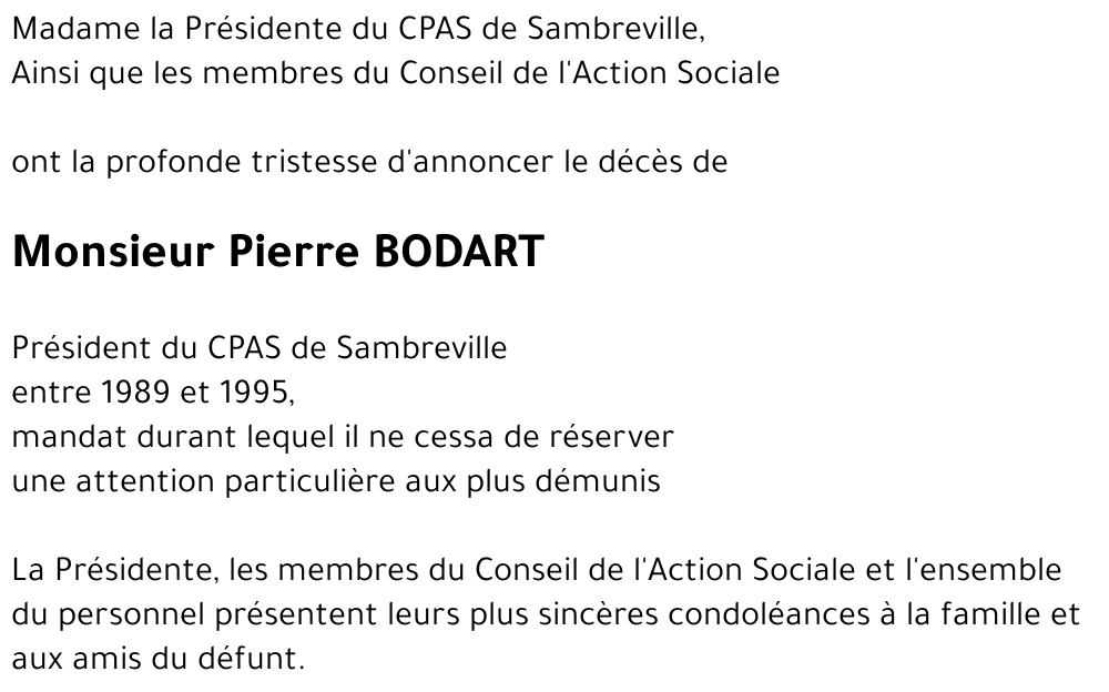 Pierre BODART