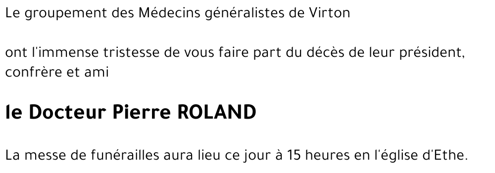 Pierre ROLAND