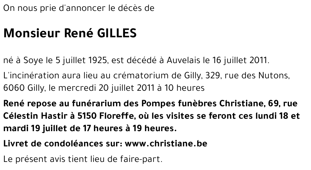 René GILLES