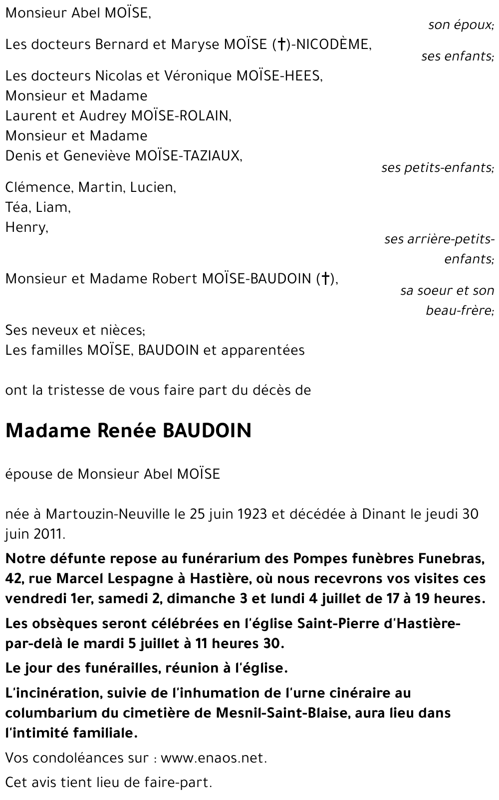 Renée BAUDOIN