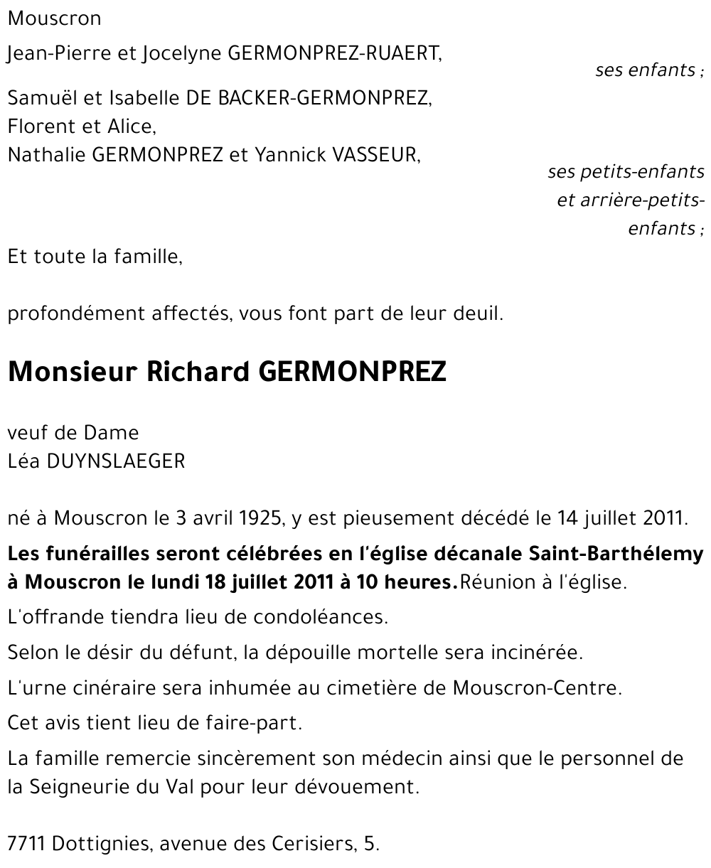 Richard GERMONPREZ