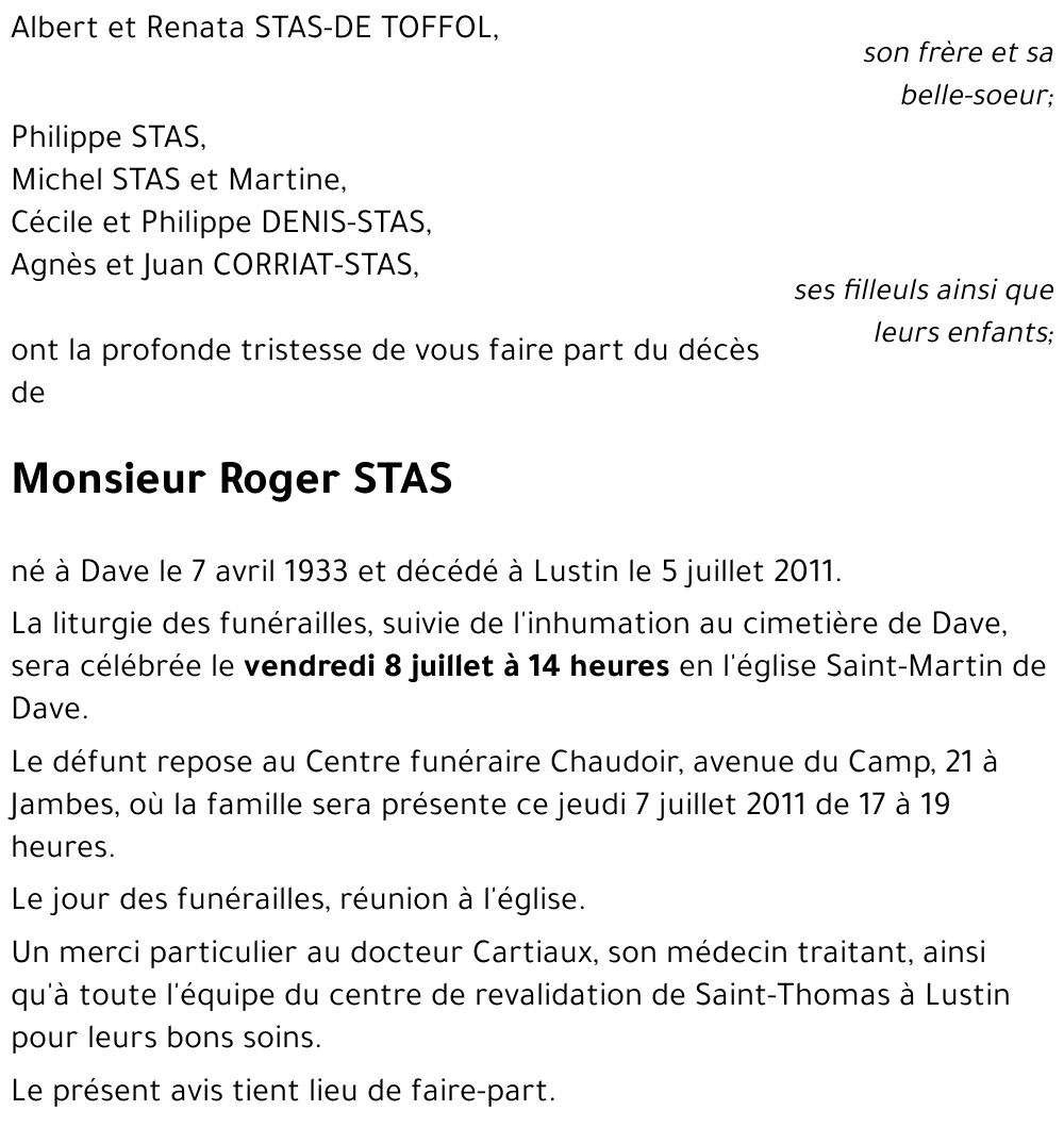 Roger STAS