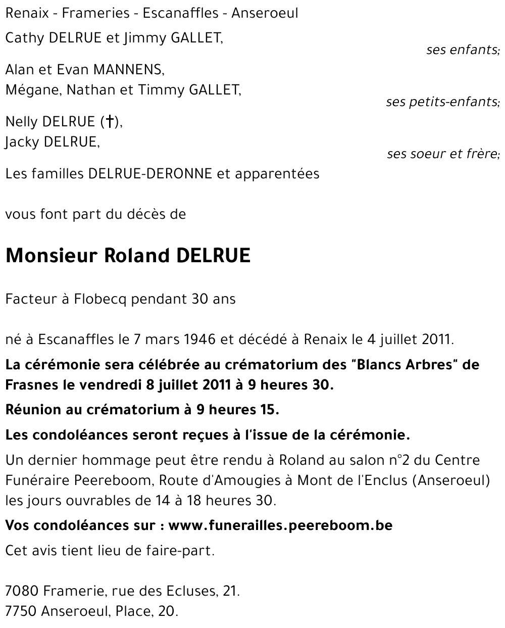 Roland DELRUE
