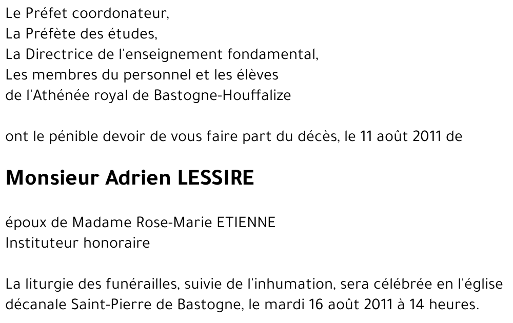 Adrien LESSIRE