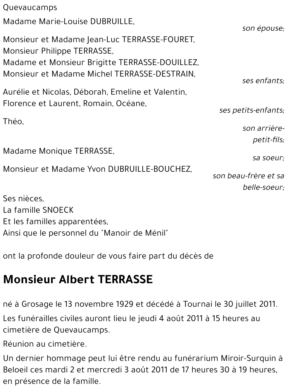 Albert TERRASSE