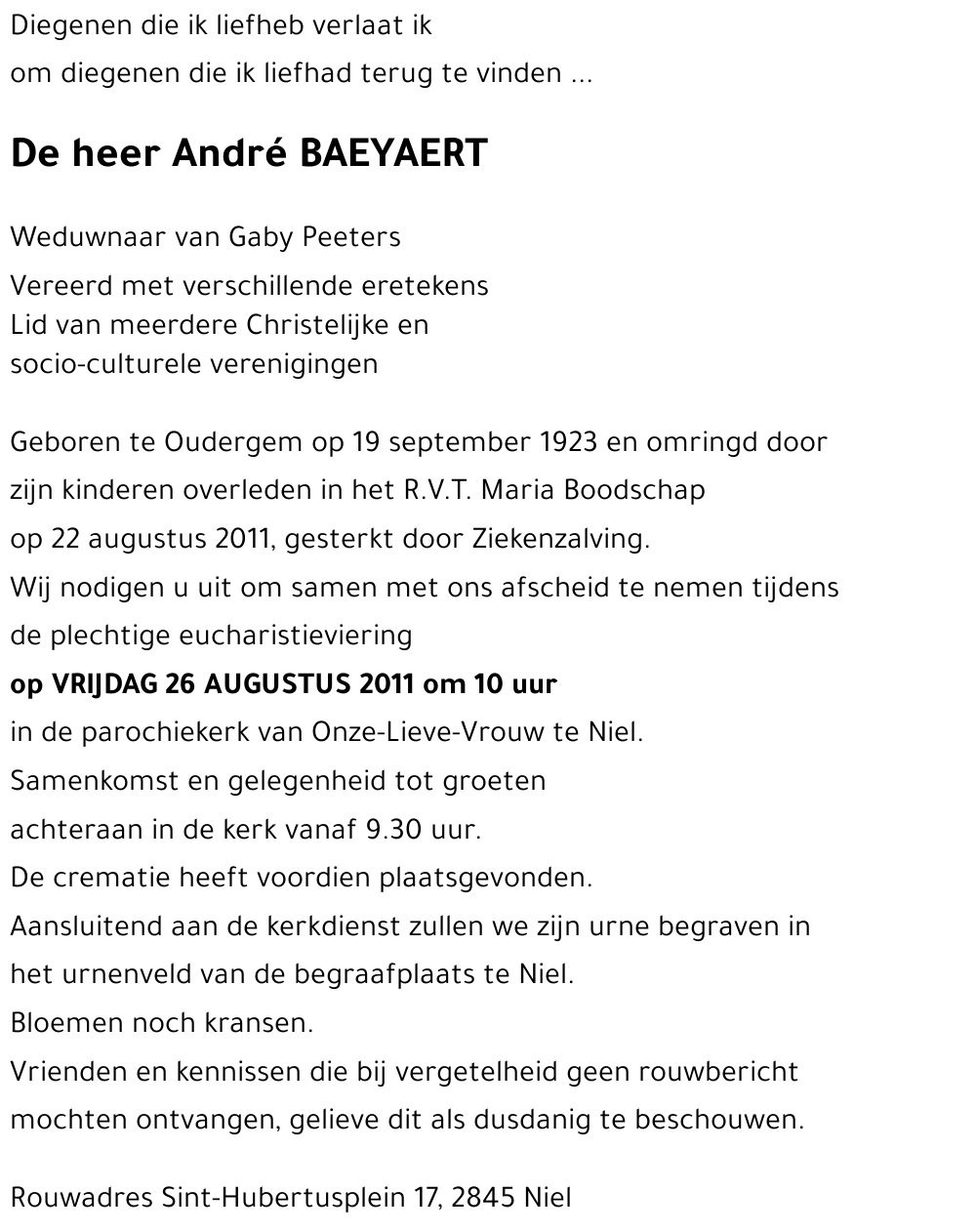 André BAEYAERT