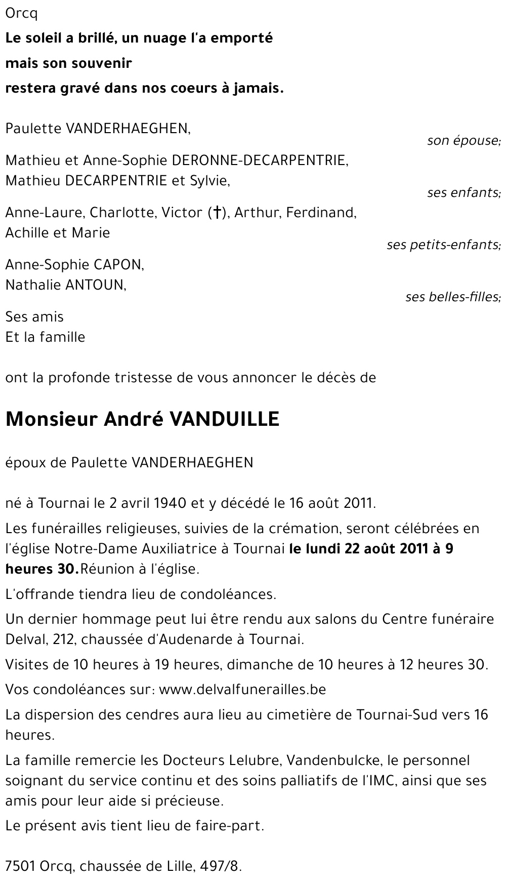 André VANDUILLE