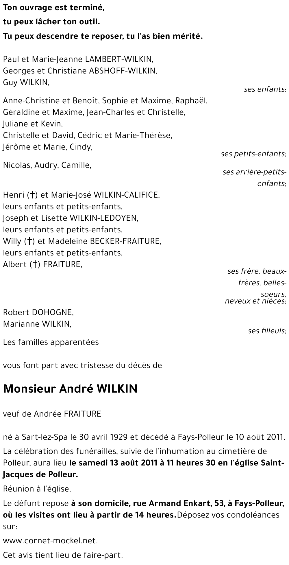 André WILKIN