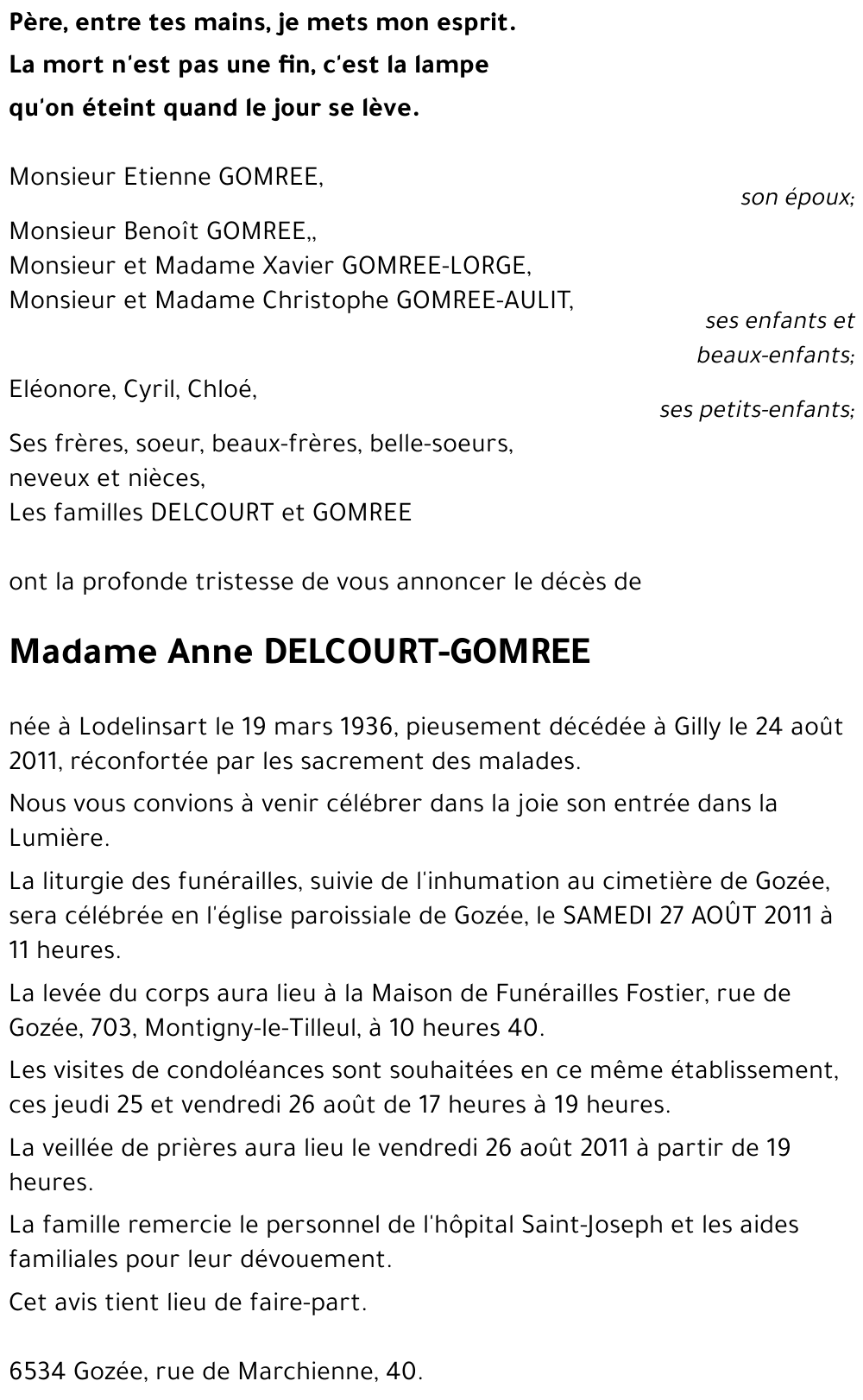 Anne DELCOURT-GOMREE