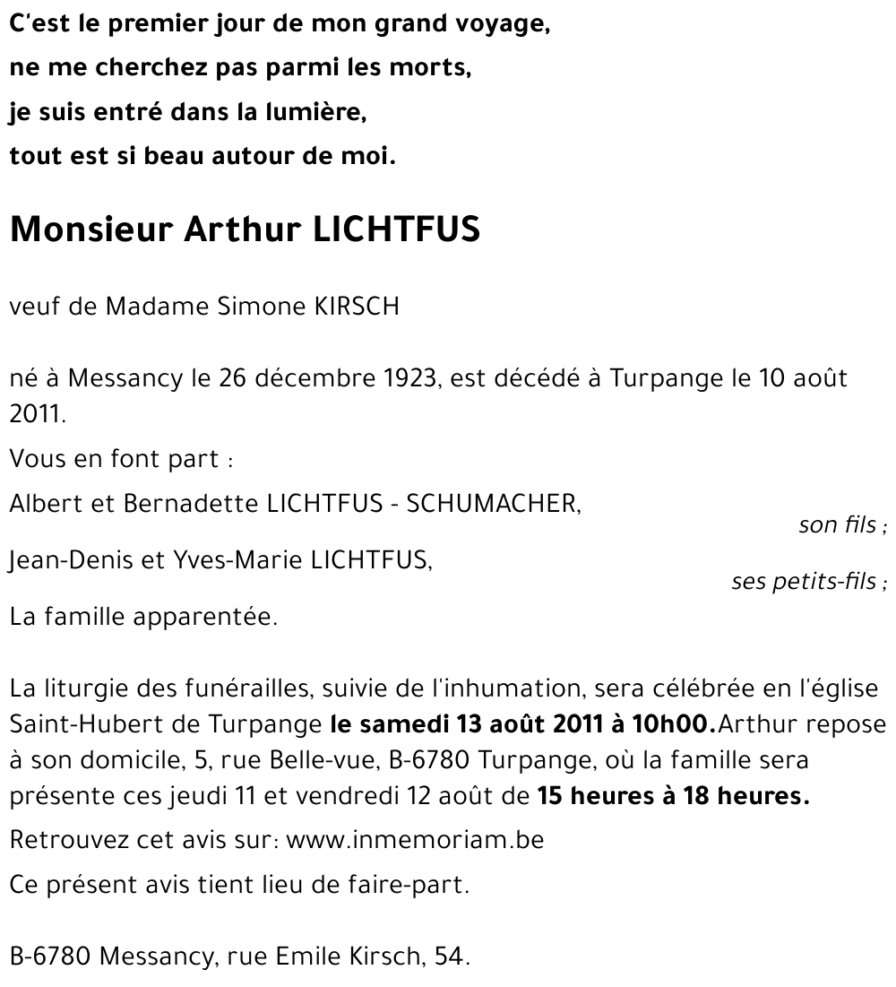 Arthur LICHTFUS