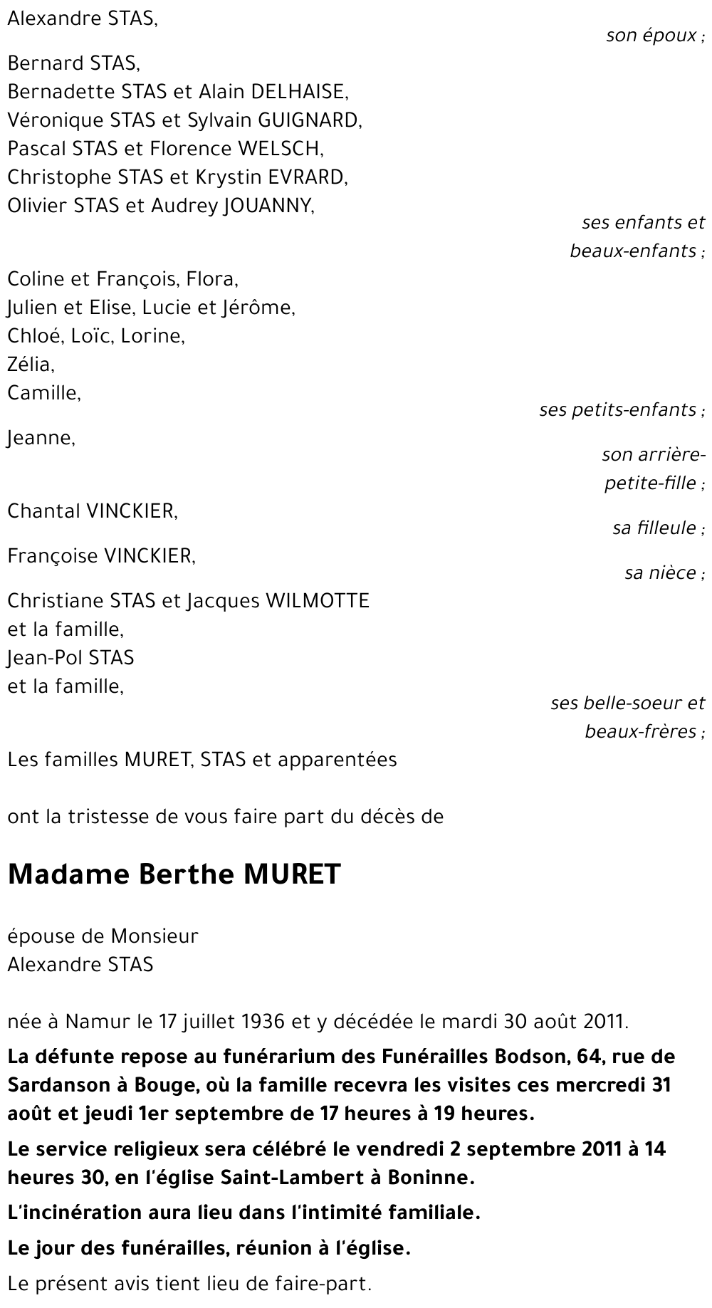 Berthe MURET