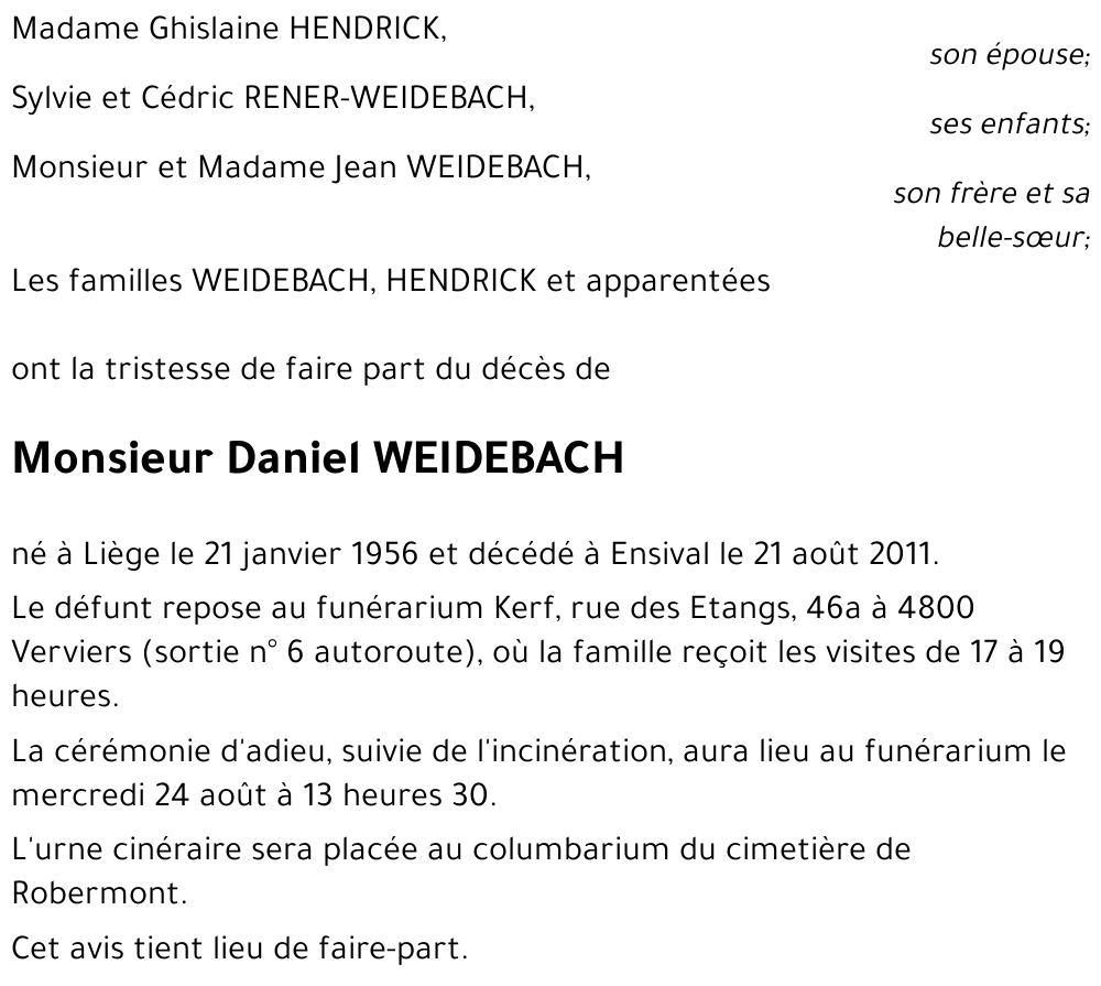 Daniel WEIDEBACH