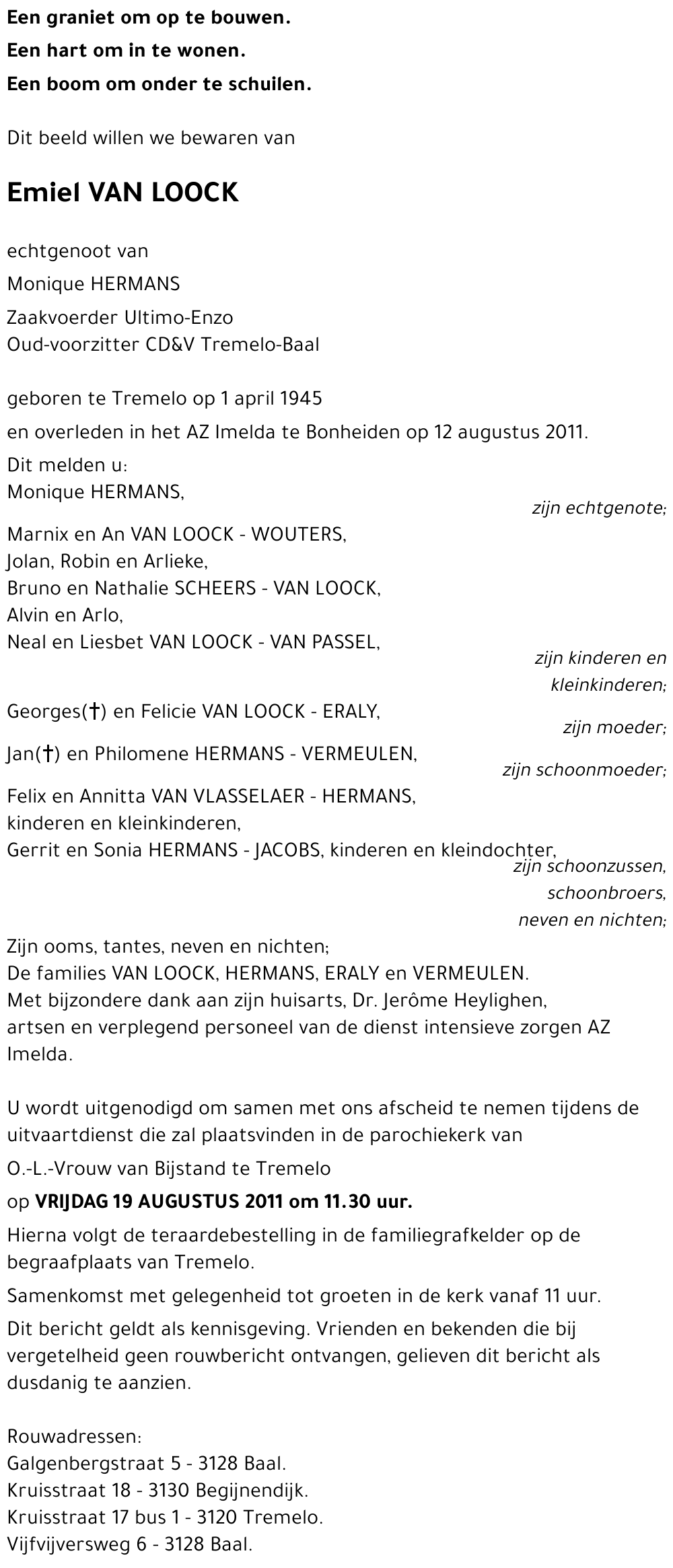 Emiel VAN LOOCK