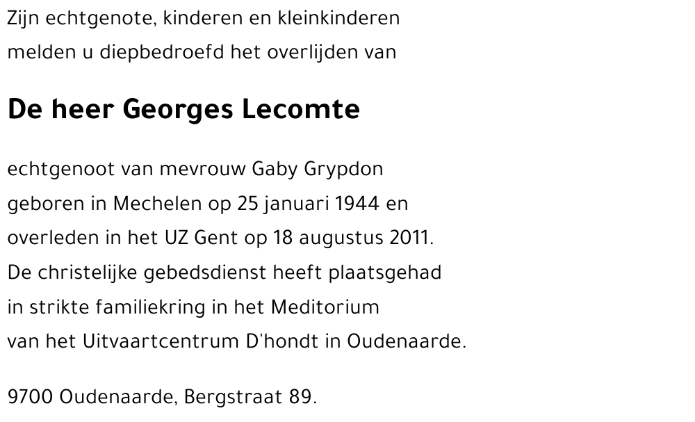 Georges Lecomte