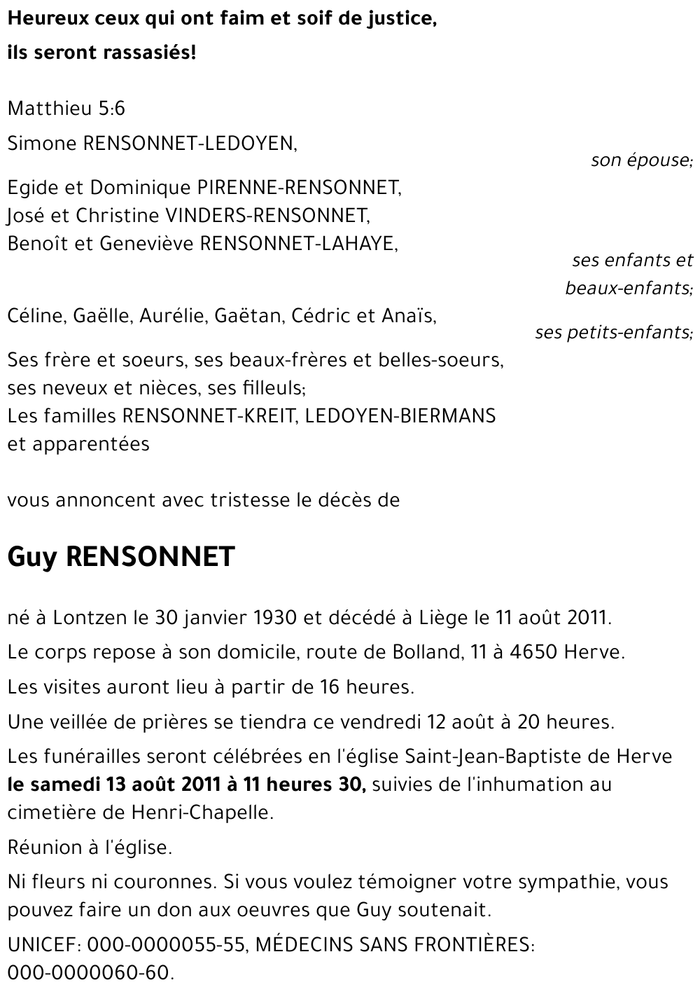 Guy RENSONNET