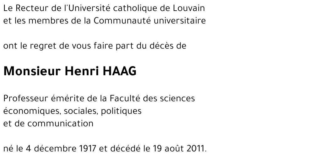 Henri HAAG