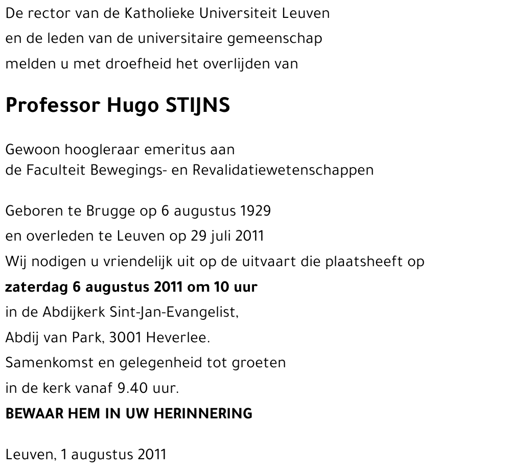 Hugo STIJNS