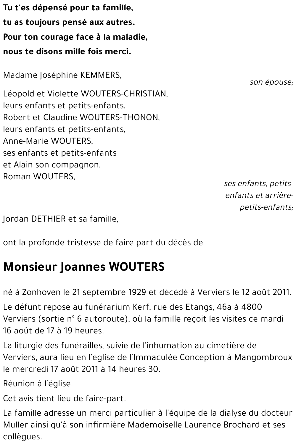 Joannes WOUTERS