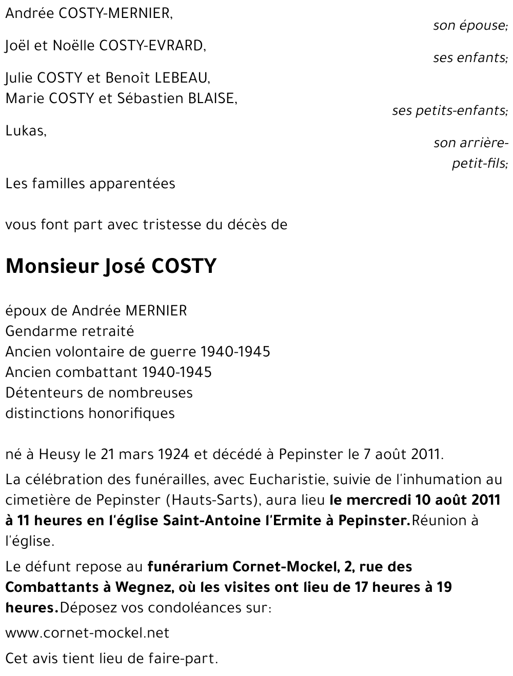 José COSTY