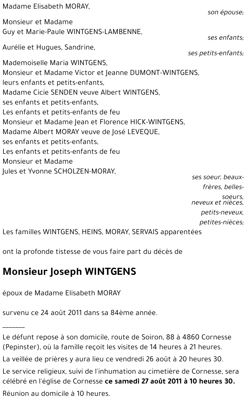 Joseph WINTGENS