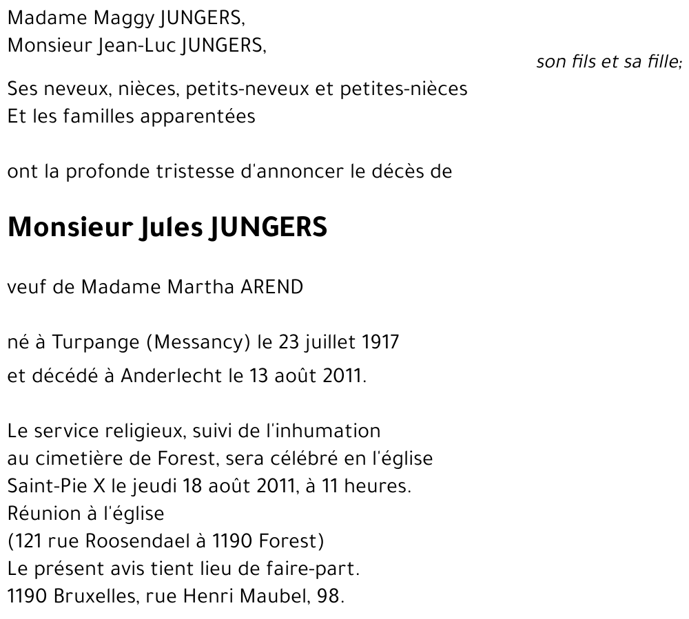 Jules JUNGERS