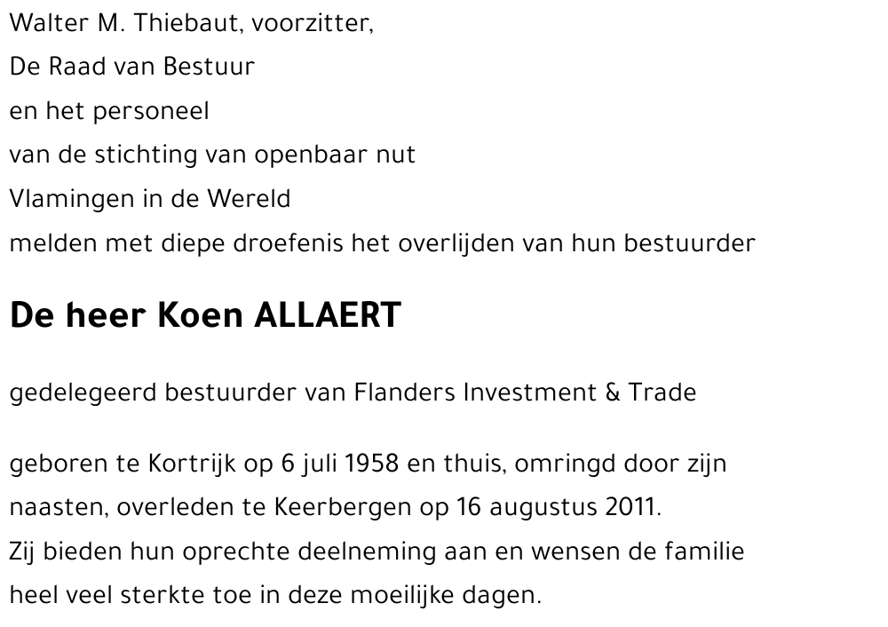 Koen ALLAERT