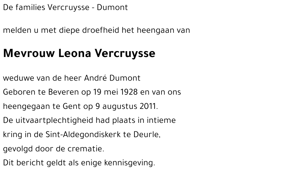 Leona Vercruysse