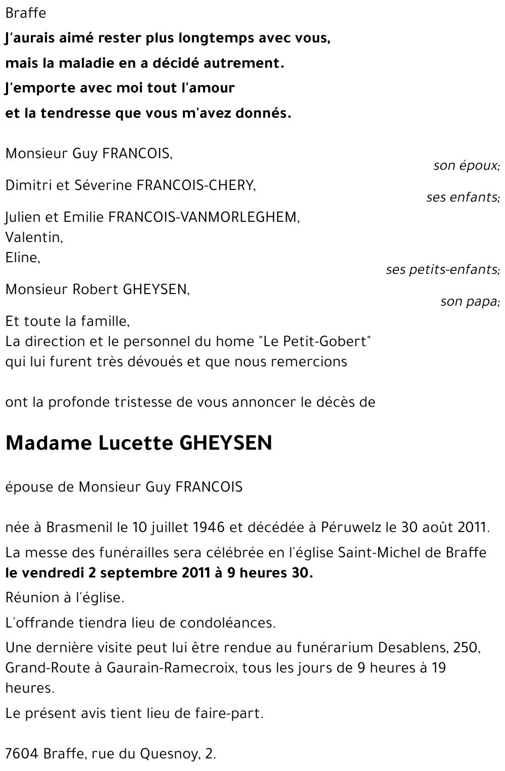 Lucette GHEYSEN