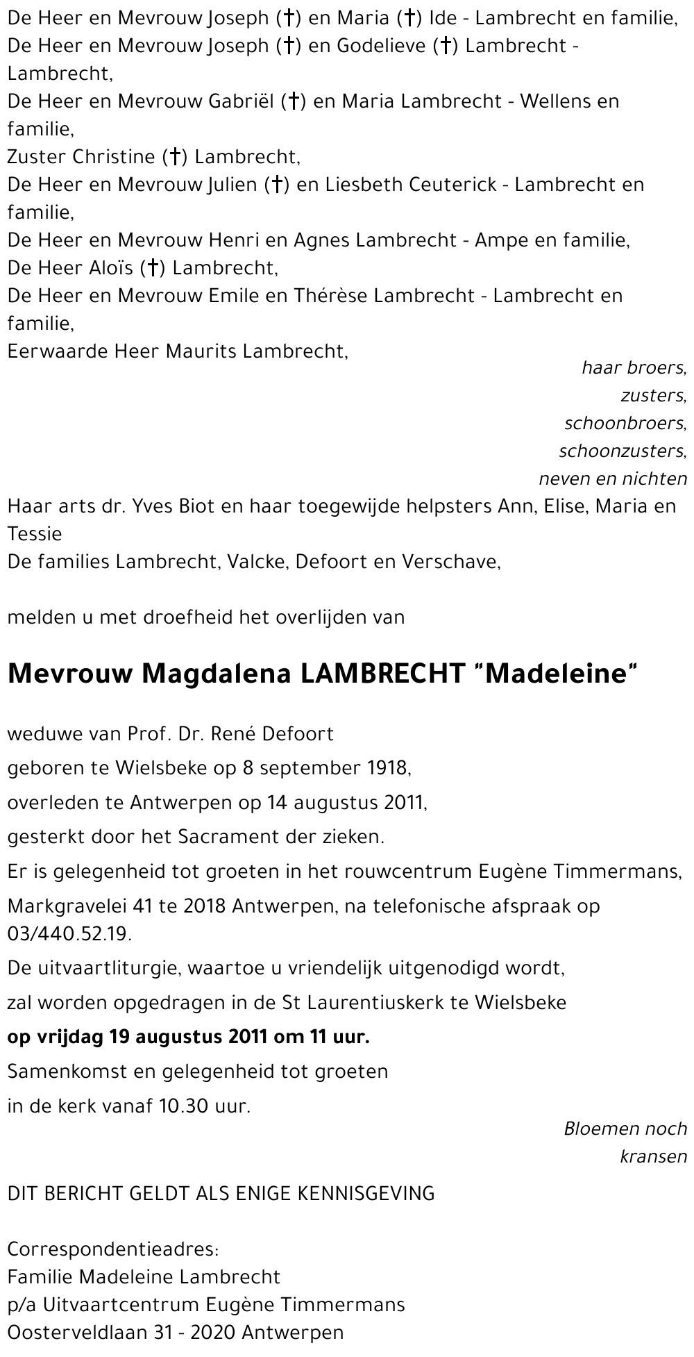 Magdalena LAMBRECHT