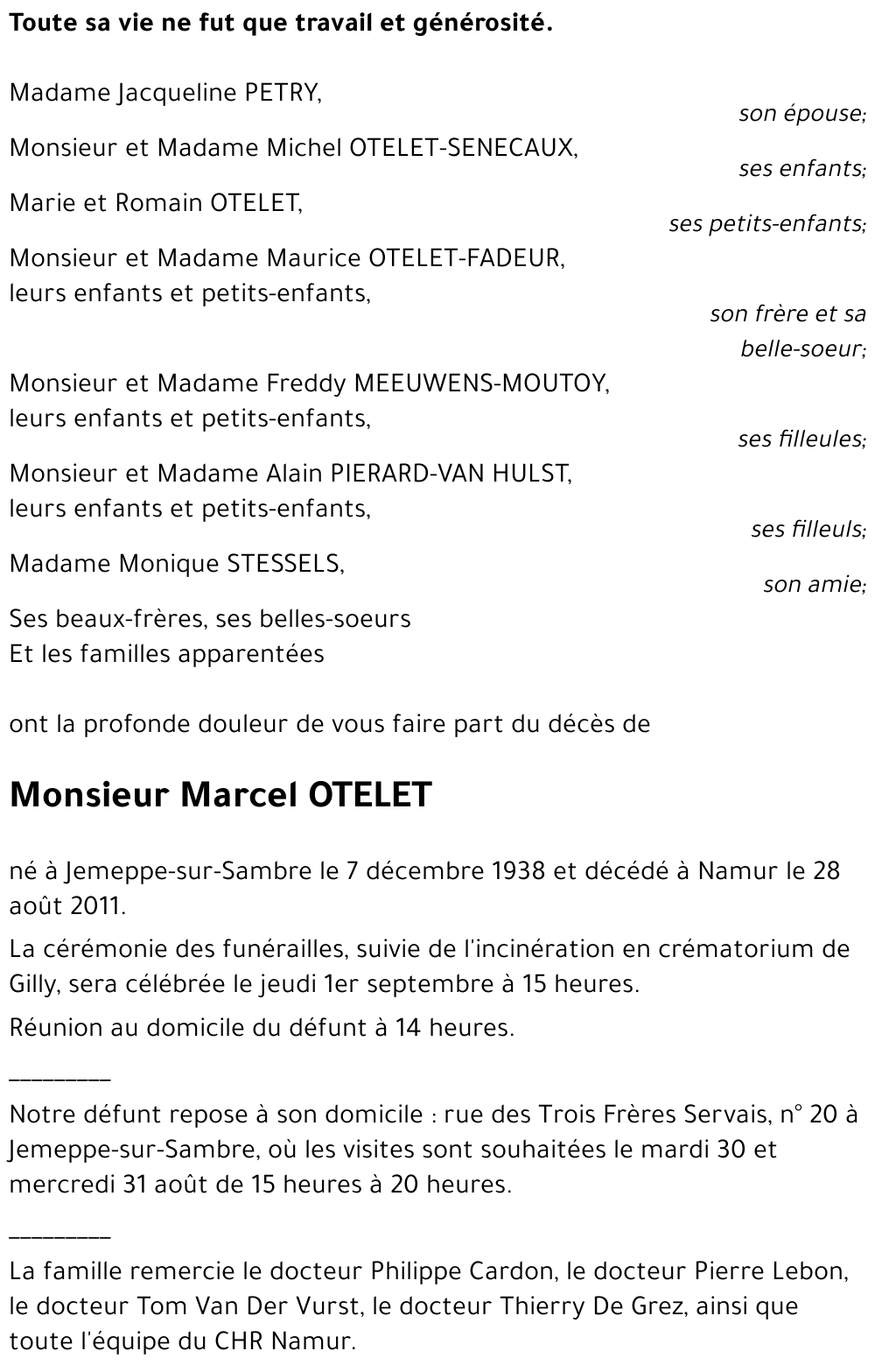 Marcel OTELET