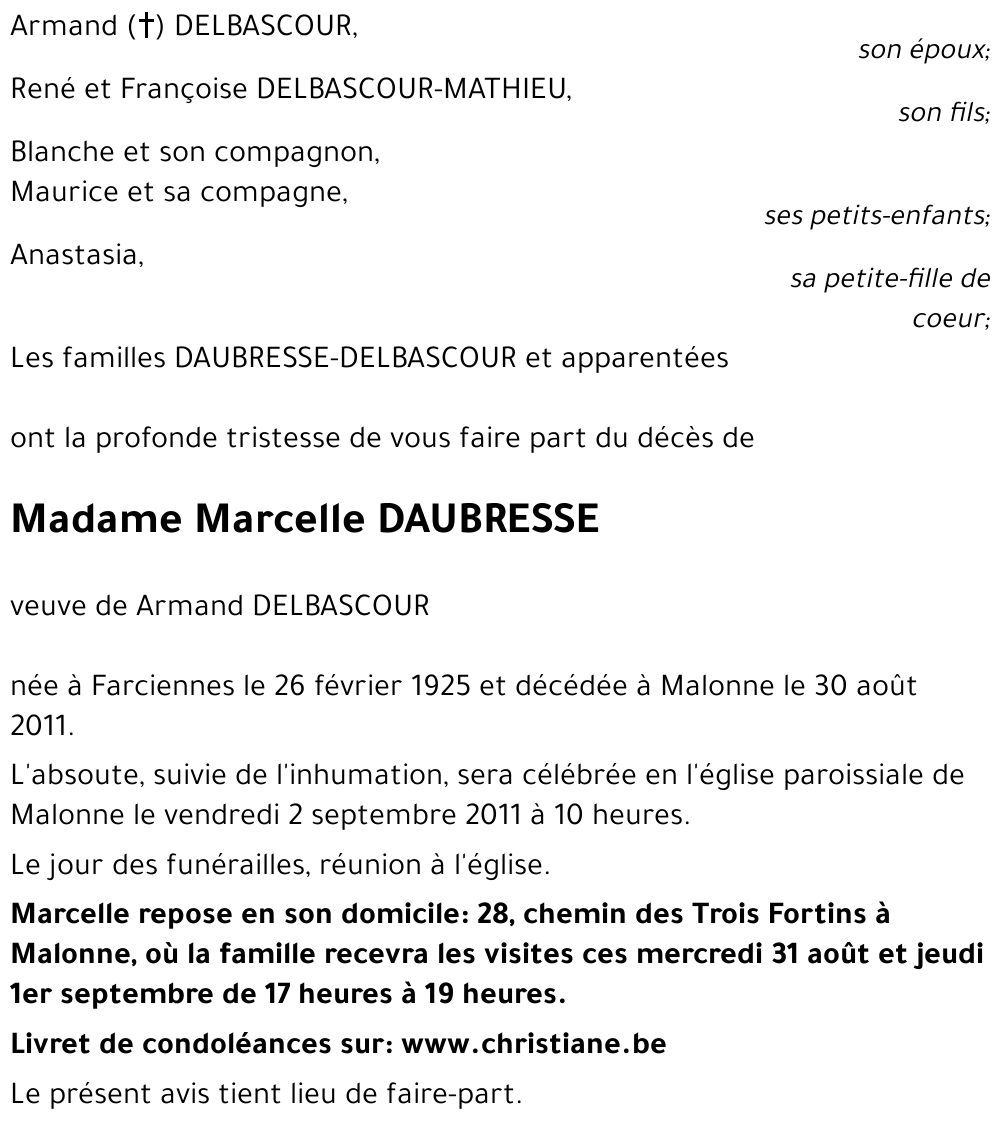 Marcelle DAUBRESSE