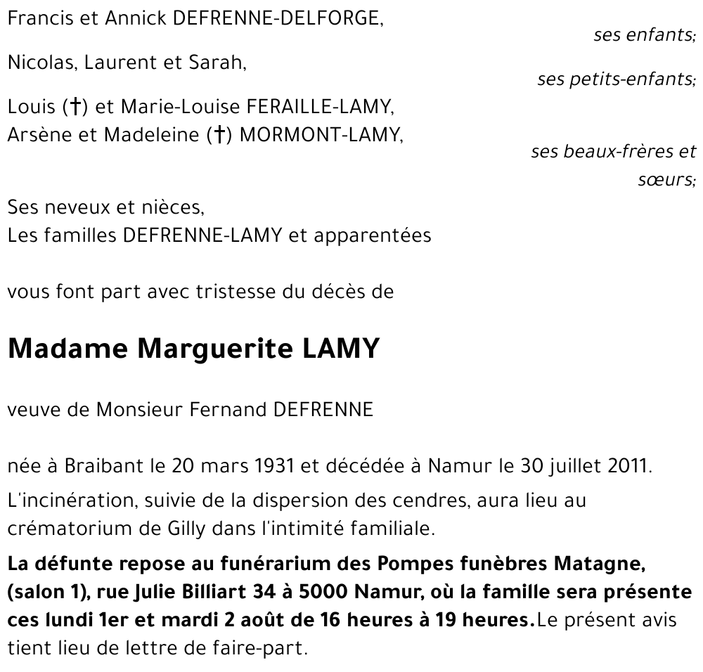 Marguerite LAMY