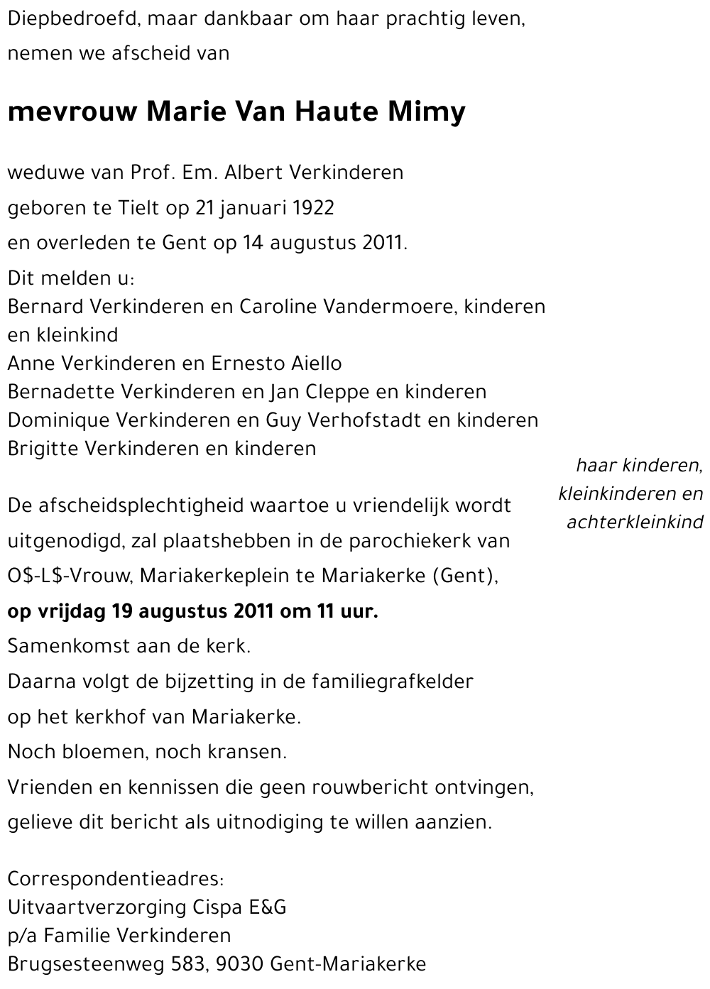 Marie Van Haute