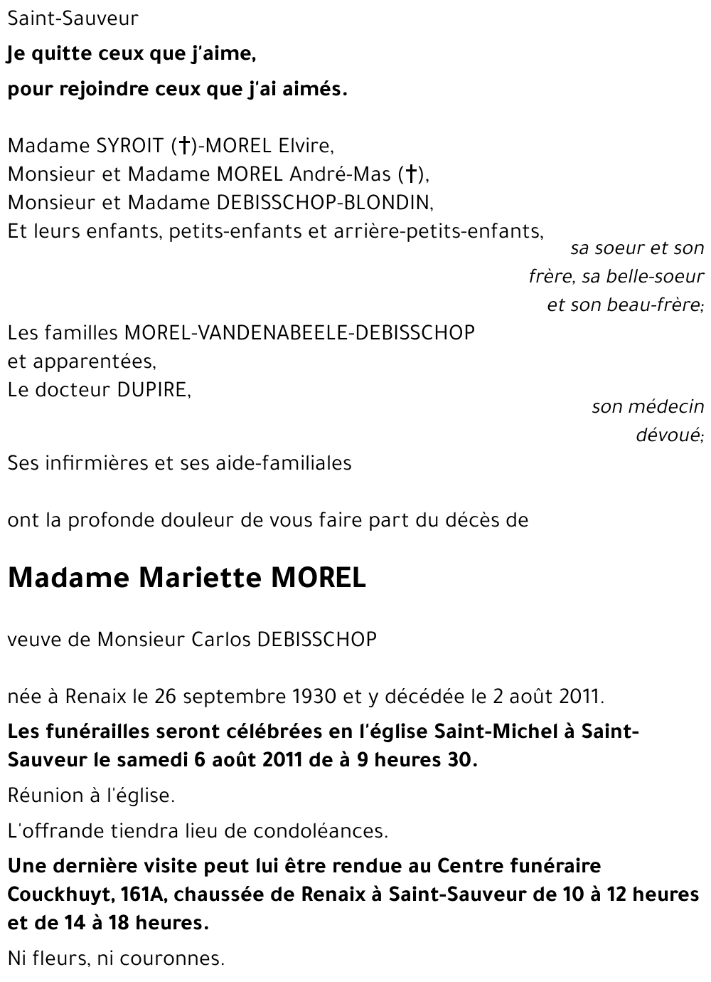 Mariette MOREL