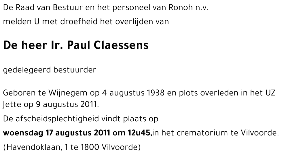 Paul CLAESSENS