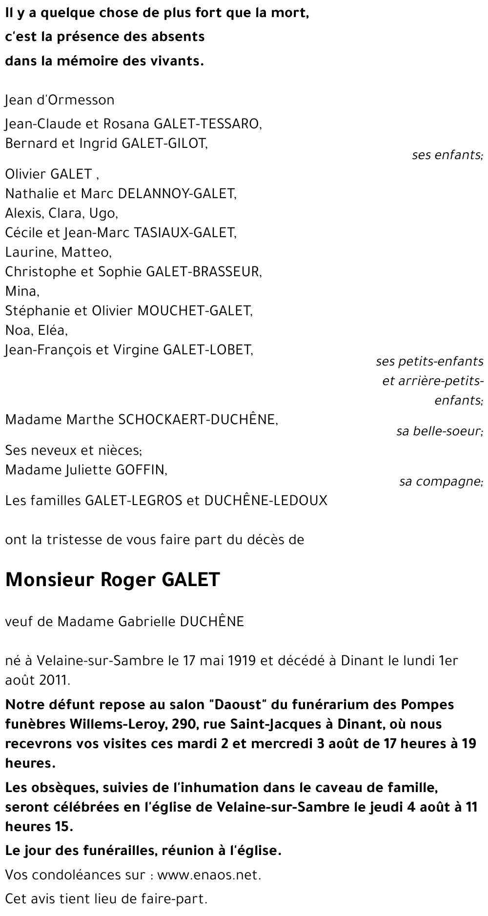 Roger GALET