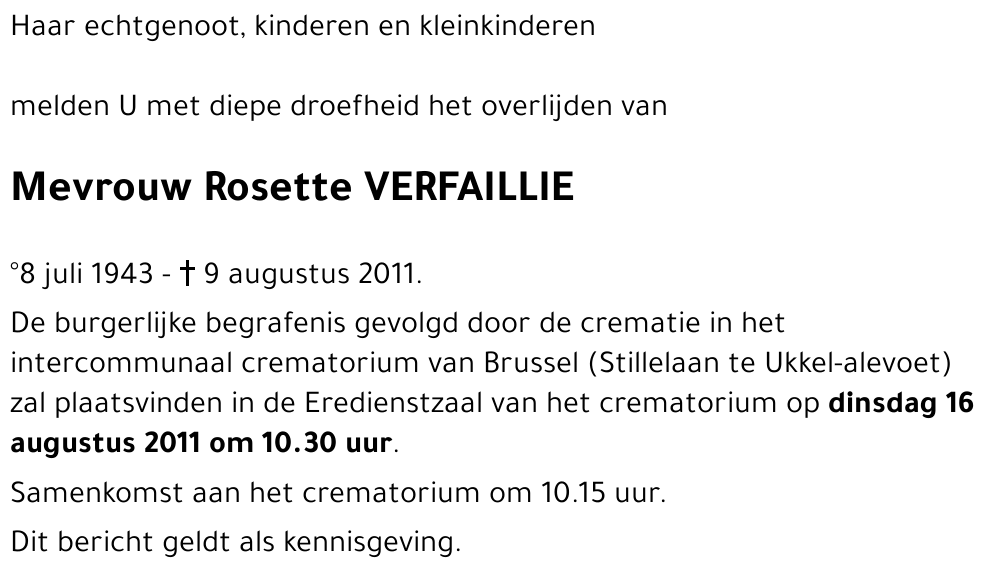 Rosette VERFAILLIE