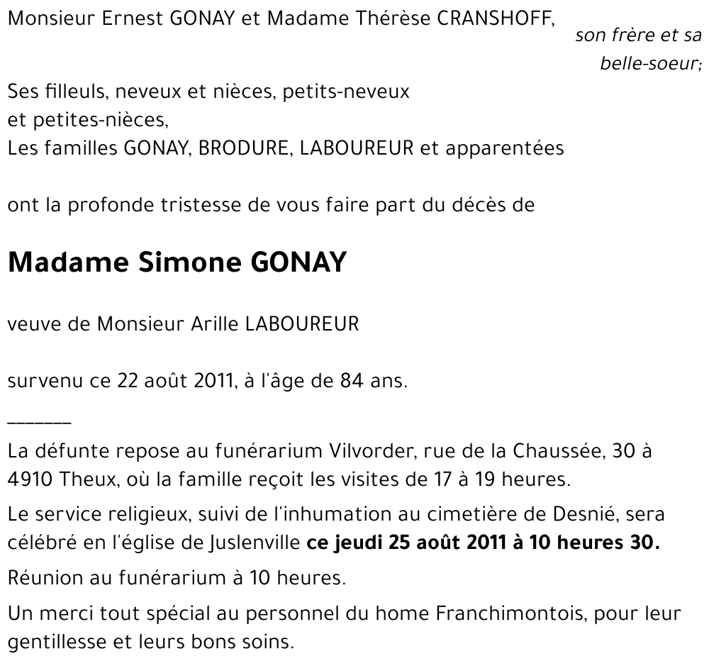 Simone GONAY