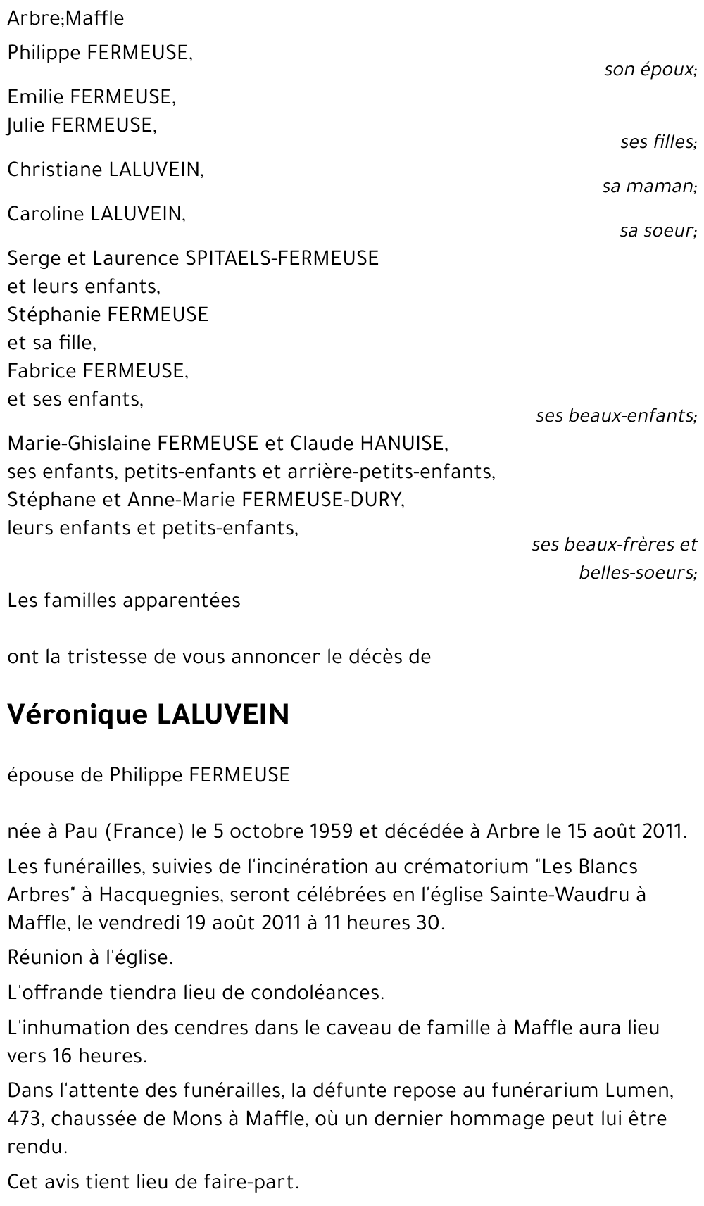 Véronique LALUVEIN