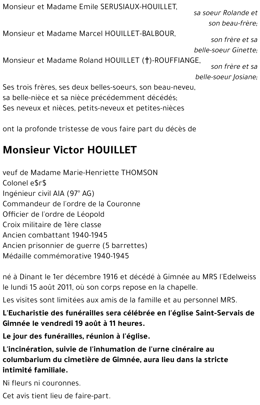 Victor HOUILLET