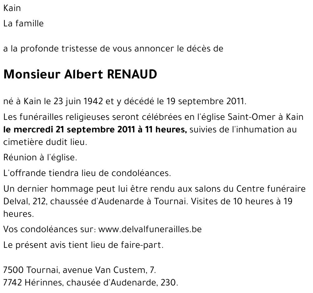 Albert RENAUD