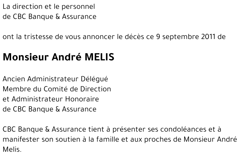 André MELIS
