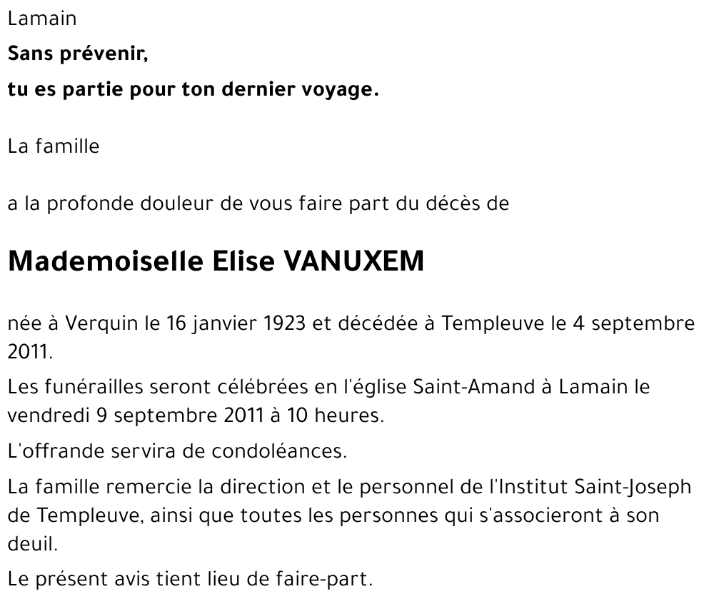 Elise VANUXEM