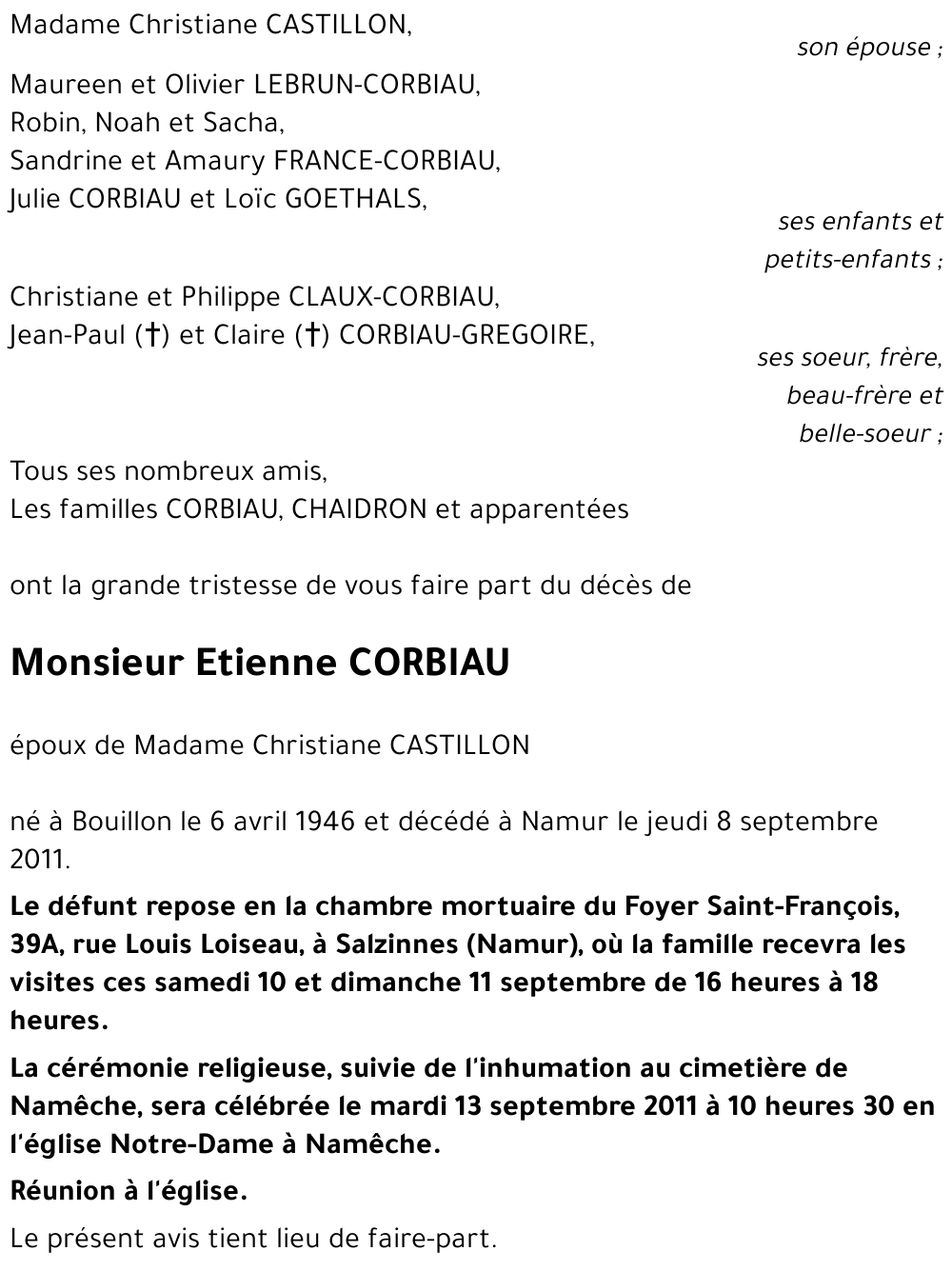 Etienne CORBIAU