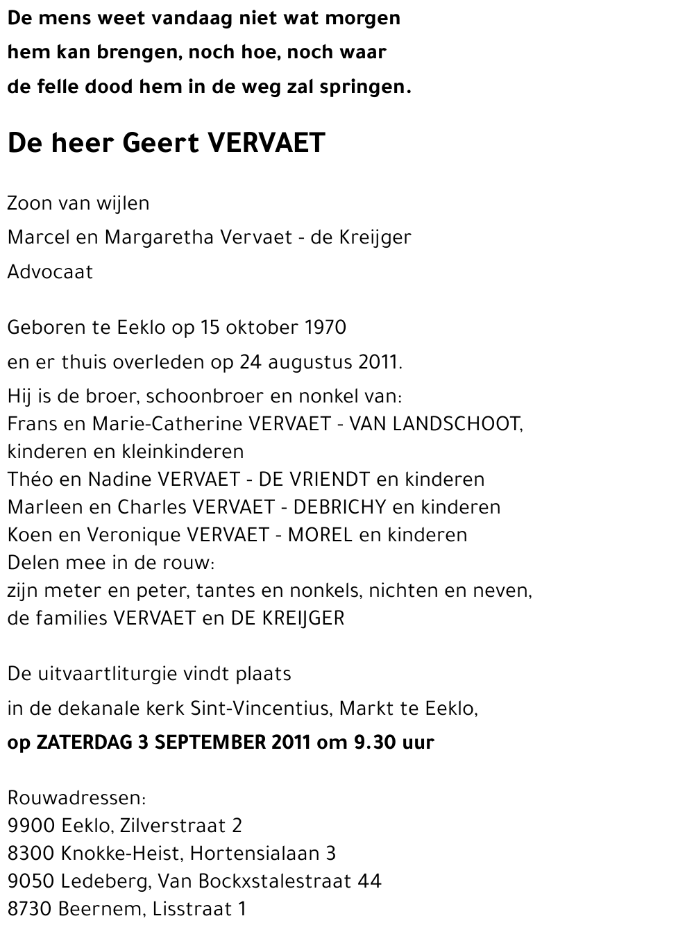 Geert VERVAET